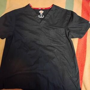 Dickies medical L Black Scrub Top